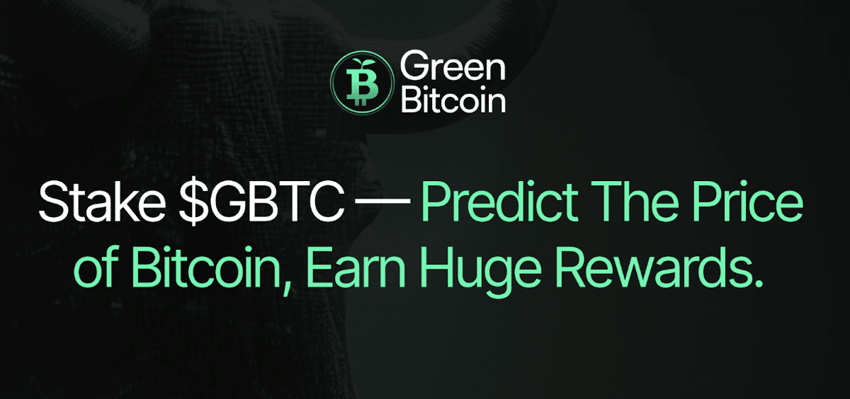 Green Bitcoinプレセール、初週で42万ドルを調達｜GBTC購入ガイド
