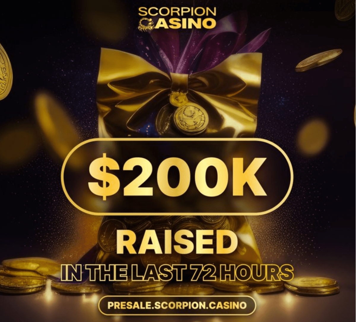 Scorpion Casinoプレセール、直近3日で売上20万ドル達成